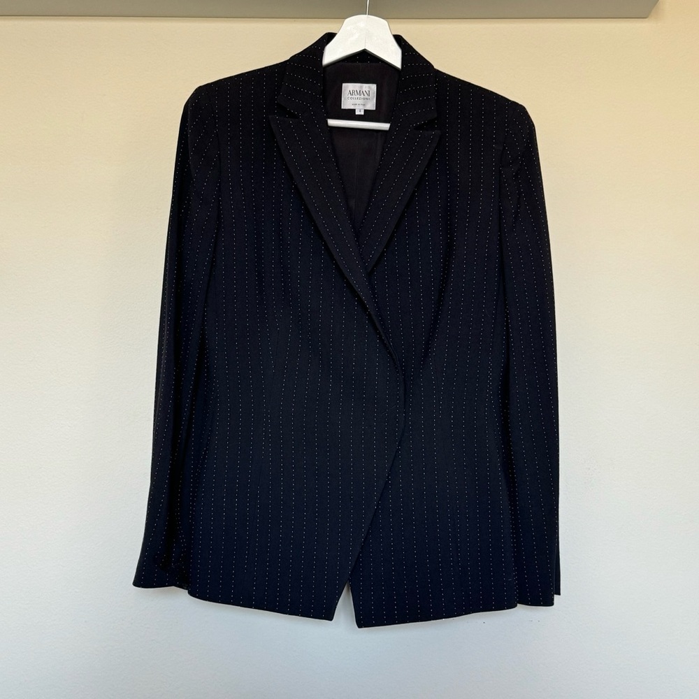 Armani Pinstripe Pant Suit